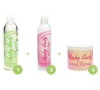 Kinky Curly Combo! (Come Clean 8oz & Knot Today 8oz & Curling Custard 8oz) by Kinky Curly