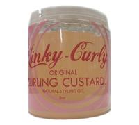 Kinky Curly Original Curling Custard Gel Natural para Peinado del Cabello 236 ml - Para un Brillo Profundo y Acondicionamiento