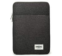 Kinmac Funda protectora vertical de 360° con bolsillo para MacBook Pro de 14 pulgadas, iPad Pro de 12.9 pulgadas y laptop de 13.5 a 14 pulgadas (negro)