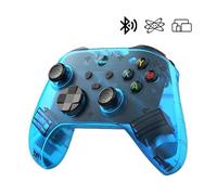 KINMRIS G6 Mando Inalámbrico para Juegos, Mando Portátil, 5 Modos, Gamepad con Botones Personalizables, Compatible con Bluetooth & Multi-Plataforma (Azul Translúcido, Mando Portátil)