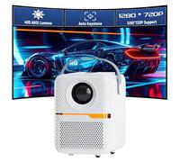 KINMRIS P10 Mini Proyector Bluetooth 1280*720P, Proyector Portátil Android 10 HD para Cine al Aire Libre, 400 ANSI, Compatible con Smartphones/Portátil/USB para Uso en Hogar, Dormitorio y Exteriores