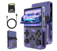 KINMRIS R36S 128G 40000+ Juegos Retro Handheld Games Consola de Juegos Retro Consola Linux System 3.5 pulgadas IPS Pantalla Portátil Pocket Video Player
