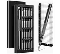 kinoco 26 en 1 Kit De Tornevis de Precisión, Conjunto de Herramientas con Torx T2 T3 T4 T5 T6 T8 T9 T10, Hex H1.5 / H2.0,Para Macbook, iphone, Interruptor, Ps4, Ps5, Laptop, Gafas, Relojes