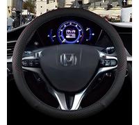 KINOFT Funda Volante para Honda para Civic 2004 2006 2007 2008 2009 2012 2013-2015 Protector para Volante De Coche PU Cuero Antideslizante Accesorios para Automóviles (Color : Black)
