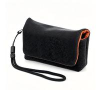 kinokoo Bolsa pequeña para Ricoh GR/LUMIX TZ300/TZ99/IXUS 285 con Correa | para Canon SX720/SX730/SX740/G7X/G9X/Sony RX100 Series/ZVE10/TG4/TG5, Puede albergar cámara, tarjeta SD y accesorios - Negro