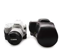 kinokoo Estuche para Canon EOS SL2 / SL3 y Lentes de 18-55 mm, Funda Protectora Canon EOS 250D / 200D / 200D II PU Cuero (Negro)