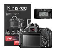 kinokoo Película de Vidrio Templado para Canon EOS 77D Crystal Clear Film Protector de Pantalla Canon 77D con Protector de Pantalla Superior (Paquete de 2)