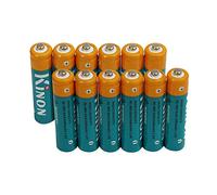 Kinon Baterías Recargables AAA Ni-Mh 1.2V 1000mAh (12 Piezas) para teléfono inalámbrico Balanza eléctrica Control Remoto Ratón inalámbrico Luz de Ruta de Paisaje
