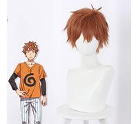 Kinoshita Kazuya Cosplay peluca Anime Rent A Girlfriend marrón claro mullido corto pelo sintético resistente al calor Kazuya Kinoshita Wi 501E