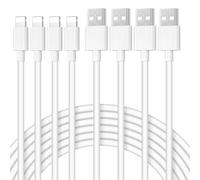 KINPEE 4Pack Cable USB Lightning 1M+1M+2M+2M [MFi Certificado], Cable iPhone 2M Carga Rapida cable Cargador iphone Charger cable para iPhone 14 13 12 11 Pro Max XS XR X 8 7 Plus 6 5 SE, iPad, Aiprods