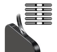 Kinretixia Pack de 5 pegatinas de malla a prueba de polvo, compatible con iPhone 16 Pro, altavoz protector integrado y puerto de carga, a prueba de polvo, protección contra el polvo USB-C