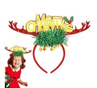 kinrguiyuez Diadema de Navidad para mujer, orejas festivas multifuncionales brillantes, accesorios para el cabello de Halloween, para celebración, diversión, fiesta familiar, festival, tradición