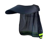 kinrguiyuez Protector solar para casco, protector solar de malla para el cuello, tira reflectante para casco de protección para trabajos de construcción, hombres, jardinería, almacén al aire libre