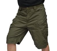 KINROCO Pantalones Cortos de Carga para Hombres Transpirables Secado Rápido Shorts Senderismo con Múltiples Bolsillos(Size:XL,Color:Green)