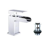 Kinross ValueBaths cascada grifo mezclador monomando para lavabo MiniSun baño grifo de palanca