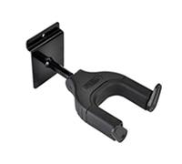 Kinsman KWH8 Auto Lock Slatwall - Percha larga para guitarra, color negro