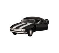 KiNSMART - 1967 Chevrolet Chevy Camaro Z28 5"""" escala 1:37 modelo de metal fundido a presin juguete clsico Muscle Car (negro)