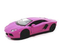 Kinsmart Hot Pink Matte Aventador LP-700 1:38 Escala Diecast Metal Modelo Coche Apertura Puertas Pullback Go Action