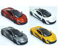 Kinsmart McLaren P1 Car Race Livery 1:36 (13cm) Modelo a Escala Metal Fundido Puertas de Apertura Pullback Go Action Producto con Licencia Oficial