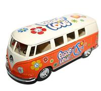 Kinsmart Vehículo Modelo VW Volkswagen Camper Van Peace y Love Hippy Limited Edition