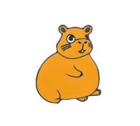 KINSPON Bonito broche de metal con diseño de Capybaras para expresar estilos individuales, Metal