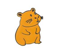 KINSPON Bonito broche de metal con diseño de Capybaras para expresar estilos individuales, Metal