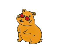 KINSPON Bonito broche de metal con diseño de Capybaras para expresar estilos individuales, Metal