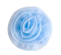 KINSPON Broche de flores 3D de gran tamaño hecho a mano, accesorio de flores para ropa y decoración del hogar con textura realista de poliéster, Poliéster