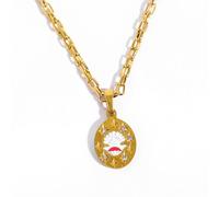 KINSPON Collar Colgante Flores Únicos Collar Artístico Pintado A Mano Elegante Cadena Cuello Elegante Para Mujeres Tendencia Mujeres Elegantes