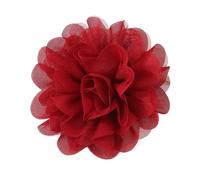 KINSPON Elegante broche de malla de hilo para mujer, adorno de solapa, accesorio de joyería, malla