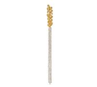 KINSPON Elegante broche de oreja de trigo, con borlas, para mujer, joyería de moda, para entusiastas de la moda, Cristal de aleación
