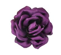 KINSPON Elegante broche de tela con diseño de rosas hecho a mano con diseño de flores, accesorio de moda para fiestas y cenas, Tela