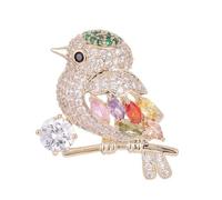 KINSPON Precioso broche de mariposa y abejas para mujer, con perlas y diamantes de imitación, joyería de animales, alfiler de abrigo para boda, Aleación, aceite de pintura y perla de imitación