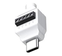 KINSPON USB C Male A 5/4PIN Conectores Sin Soldadura para Soporte Reparación Cables Rápidos 65 W Capacidad Carga Adaptador Cables USB C Soldadura Soldadura