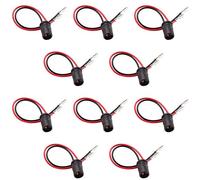 Kinstecks 10 portalámparas LED T10 de extensión de bombilla LED para coche, de goma, para coche, motocicleta