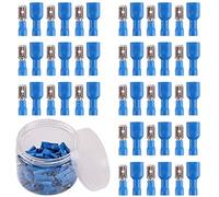 Kinstecks 100PCS Terminales de Crimpado Conectores 16-14 AWG Kits de surtido de terminales de crimpado eléctrico Kit de conectores de cable macho y hembra