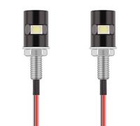 Kinstecks 2PCS Luz de matrícula 5050 SMD LED Bulb Screw Bolt LED Luz de matrícula a prueba de agua para automóvil Motocicleta Moto Camión RV ATV-Blanco frío