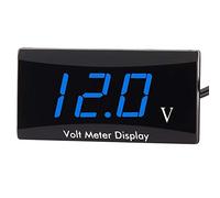 Kinstecks Voltímetro de la motocicleta DC 12V Medidor de voltaje de pantalla LED medidor de voltaje digital