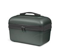 KINSTON - Juego de 2 grandes neceseres - Maletín rígido para cosméticos - Neceser de aseo cosmético, rígido con asa, organizador de viaje - Gran capacidad, verde inglés, Modelo estándar