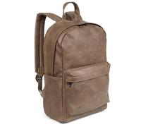 KINSTON - Mochila para Ordenador de Efecto Cuero Vintage para Hombre Urbano (Marrón) XXL
