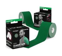 KINTEX - Cinta Kinesiologica | Set de 2 Cinta Kinesiotape Resistente al Agua y a la Piel, 5cmx5m, Cinta para Deporte, Cintas Elásticas Fisioterapia | Venda Elástica Adhesiva (Verde)
