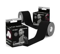 Kintex - Cinta Kinesiologica | Set de 2 Cinta Kinesiotape Resistente al Agua y a la Piel, 5cmx5m, Cinta para Deporte, Cintas Elásticas Fisioterapia | Venda Elástica Adhesiva (Negro)