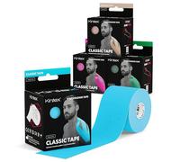 Kintex - Cinta Kinesiologica | Set de 4 Cinta Kinesiotape Resistente al Agua y a la Piel, 5cmx5m, Cinta para Deporte, Cintas Elásticas Fisioterapia | Venda Elástica Adhesiva | Vendas Elásticas