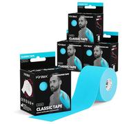 Kintex - Cinta Kinesiologica | Set de 4 Cinta Kinesiotape Resistente al Agua y a la Piel, 5cmx5m, Cinta para Deporte, Cintas Elásticas Fisioterapia | Venda Elástica Adhesiva | Vendas Elásticas