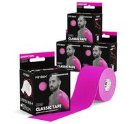 Kintex - Cinta Kinesiologica | Set de 4 Cinta Kinesiotape Resistente al Agua y a la Piel, 5cmx5m, Cinta para Deporte, Cintas Elásticas Fisioterapia | Venda Elástica Adhesiva | Vendas Elásticas