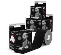 Kintex - Cinta Kinesiologica | Set de 4 Cinta Kinesiotape Resistente al Agua y a la Piel, 5cmx5m, Cinta para Deporte, Cintas Elásticas Fisioterapia | Venda Elástica Adhesiva | Vendas Elásticas