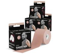 Kintex 4 Rollos de Cinta kinesiológica 5 cm x 5 m - Impermeable | Set de 4 rollos para uso regular en deporte y fisioterapia, recortable según las necesidades