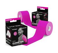 Kintex - Cinta Kinesiologica | Set de 2 Cinta Kinesiotape Resistente al Agua y a la Piel, 5cmx5m, Cinta para Deporte, Cintas Elásticas Fisioterapia | Venda Elástica Adhesiva (Rosa)