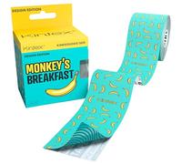 KINTEX - Cinta Kinesiologica | Cinta Kinesiotape con Diseño Resistente al Agua y a la Piel, 5cmx5m, Cinta para Deporte, Cintas Elásticas Fisioterapia | Venda Elástica Adhesiva (Monkey´s Breakfast)