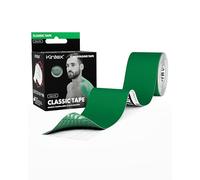 Kintex Kinesiology Tape Classic - Cinta Kinesiológica Autoadhesiva, Elástica, Impermeable e Hipoalergénica - Esparadrapo Deportivo para Uso en Lesiones Deportivas - Verde - 5 cm x 5 m